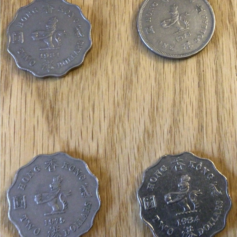Hong Kong Two Dollar Coins Set